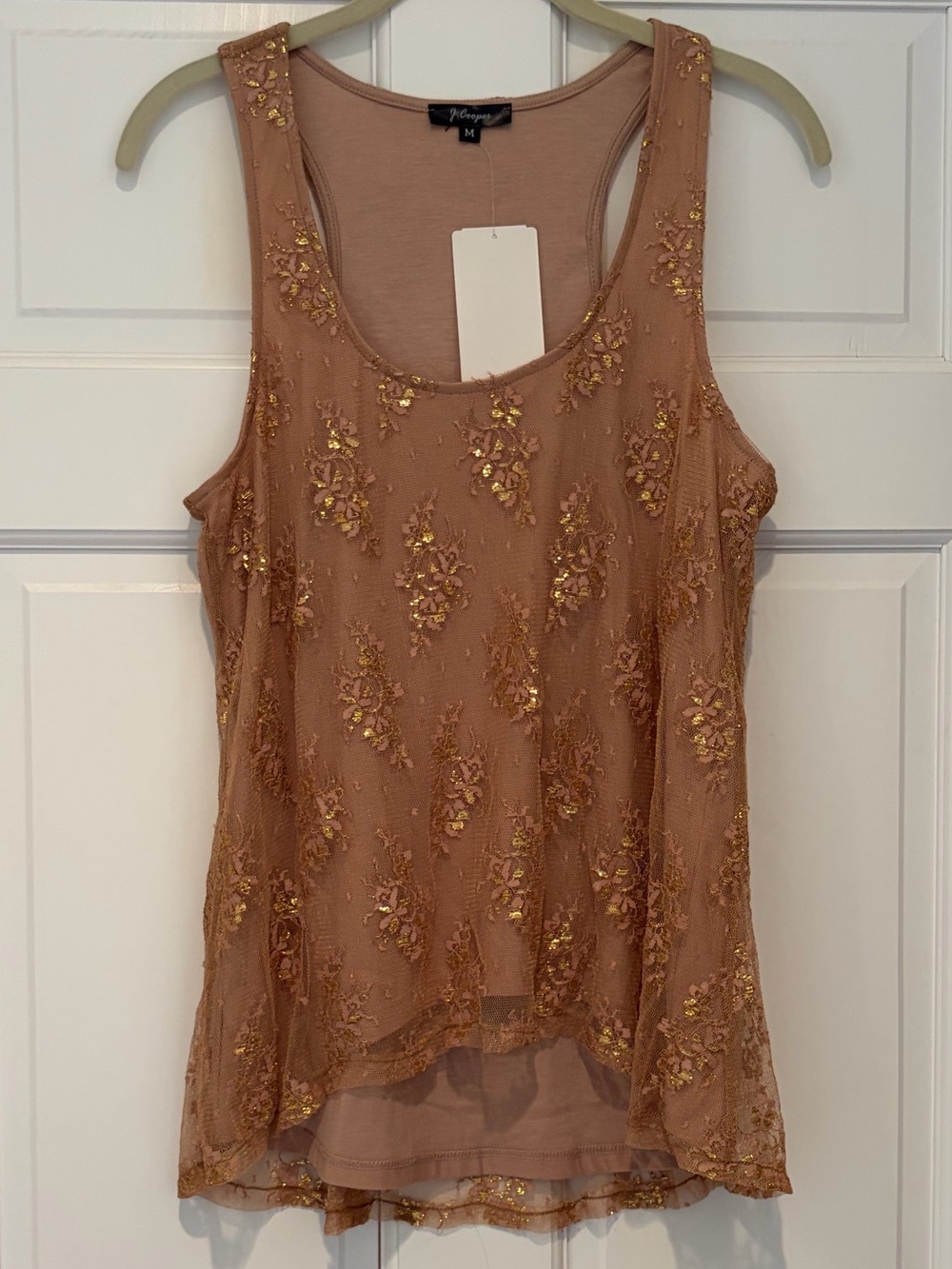J. Cooper Bronze Embellished Tank Top